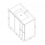 Шкаф за баня окачен – INES TWIN F852D2CIN